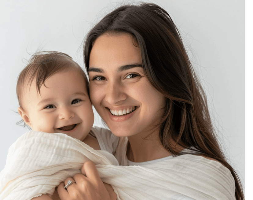 Smiling baby photo